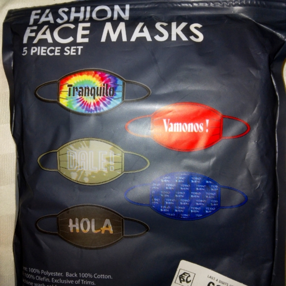 Spanish words face mask